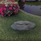 Decorative Outdoor Weather-Resistant Artistic Artificial Faux Stone Rock, Garden Patio Granite Grey Fiberglass Stone